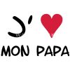 J'Aime Mon Papa ! Body Bébé Bio Manches Courtes | Spreadshirt encequiconcerne Coloriage J'Aime Papa