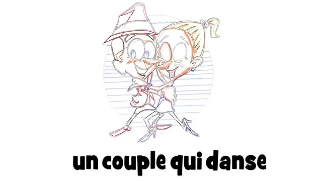 J&amp;#039;Apprends Le Français # 1 Dessin Par Jour # Un Couple Qui dedans 50 Dessin En 1 Jour,