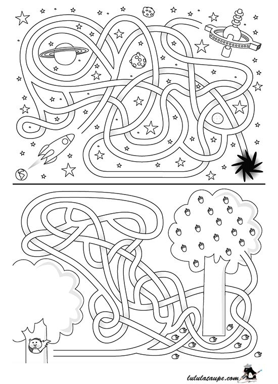 Jeu Éducatif, Labyrinthe À Imprimer | Labyrinthe À destiné Coloriage De 5 Ans