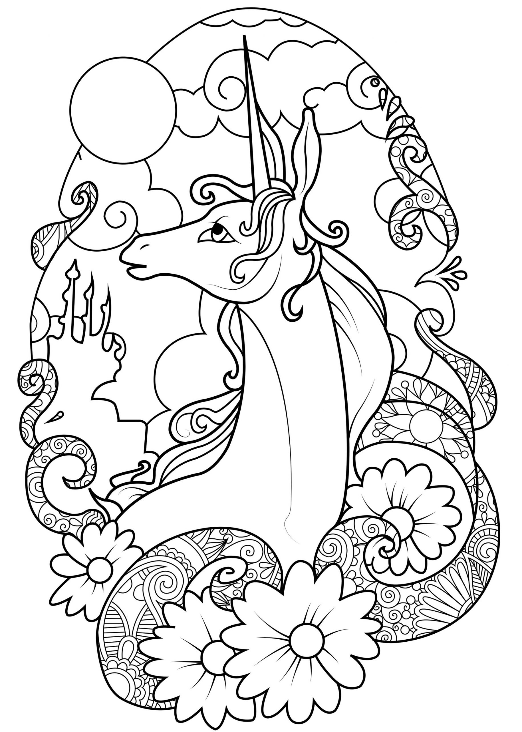 Jeux De Coloriage Licorne - Primanyc serapportantà Coloriage Dessin Adulte