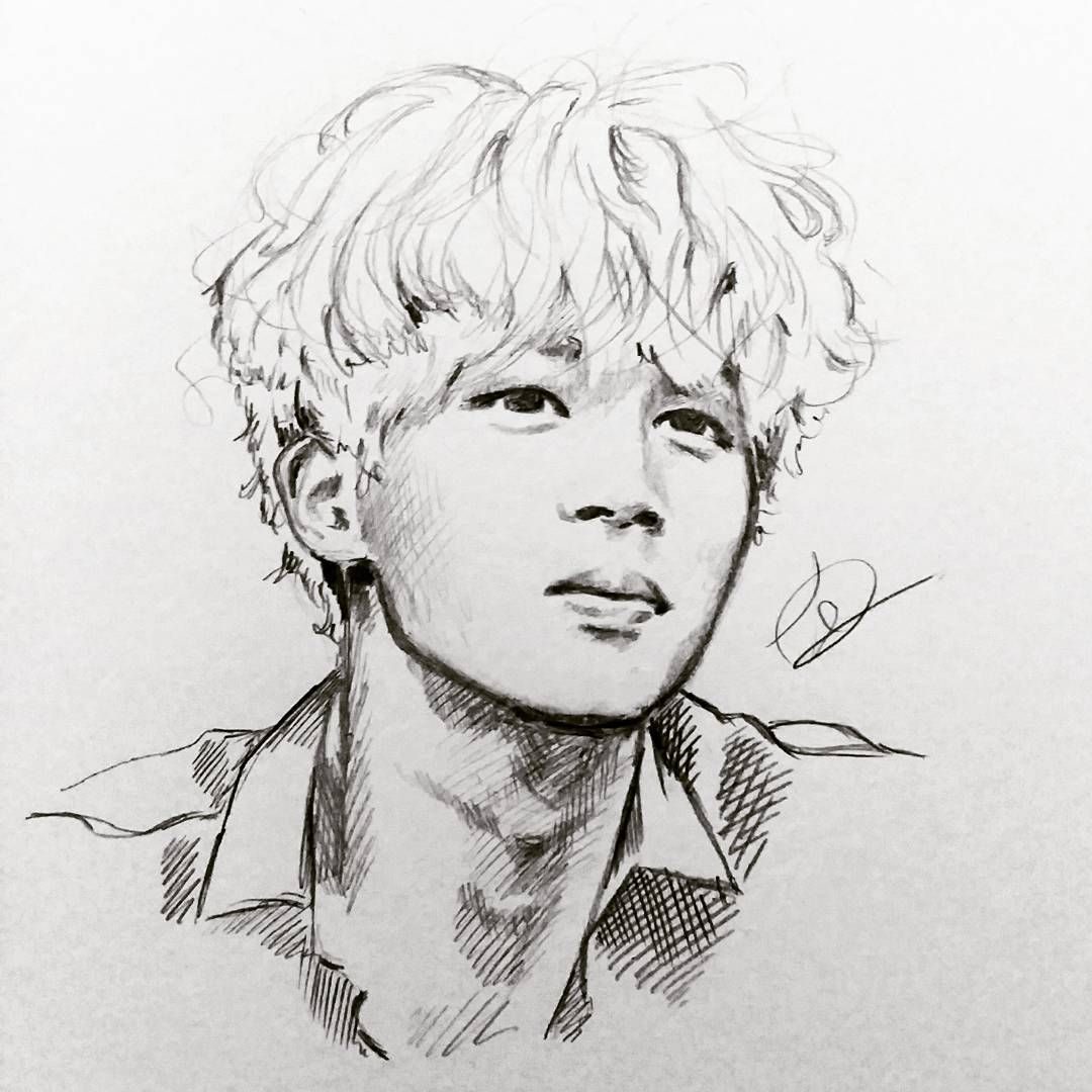 Jimin #Bts | Jimin Bts, Zeichnungen, Zeichnung Bleistift destiné Coloriage Bts,