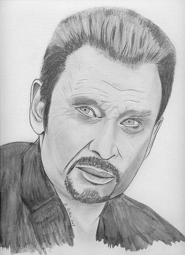 Johnny Hallyday - Blog De Drawing-Stars tout Dessin Johnny Hallyday,