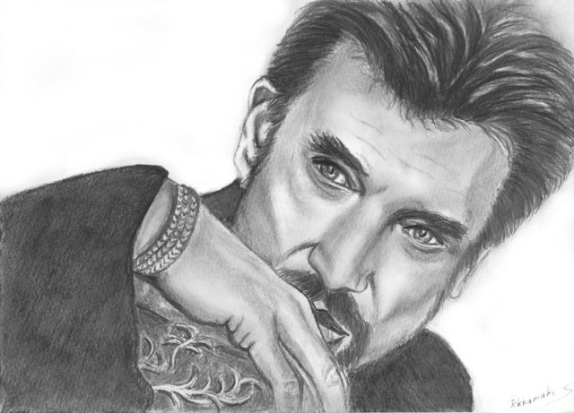 Johnny Hallyday (Tekkamaki) serapportantà Dessin Johnny Hallyday,