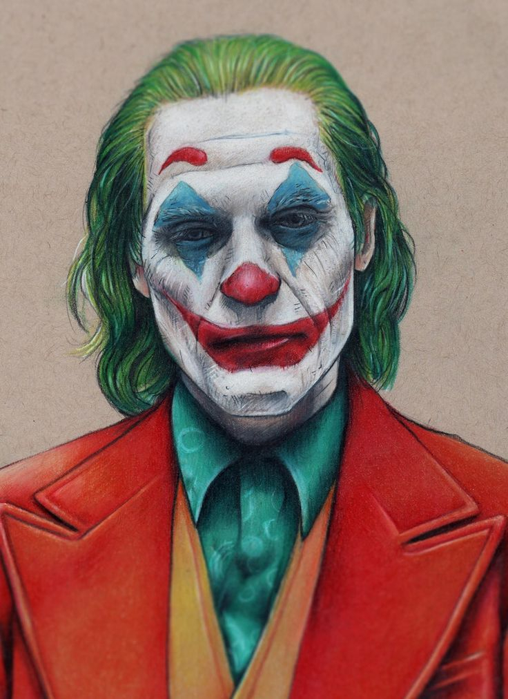 Joker Joaquin Phoenix 2019 Illustrated Giclee Print | Etsy avec Dessin Joker