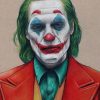Joker Joaquin Phoenix 2019 Illustrated Giclee Print | Etsy intérieur Dessin Joker,