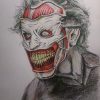 Joker Original Drawing Fan Art Wall Art Horror | Etsy tout Dessin Joker,