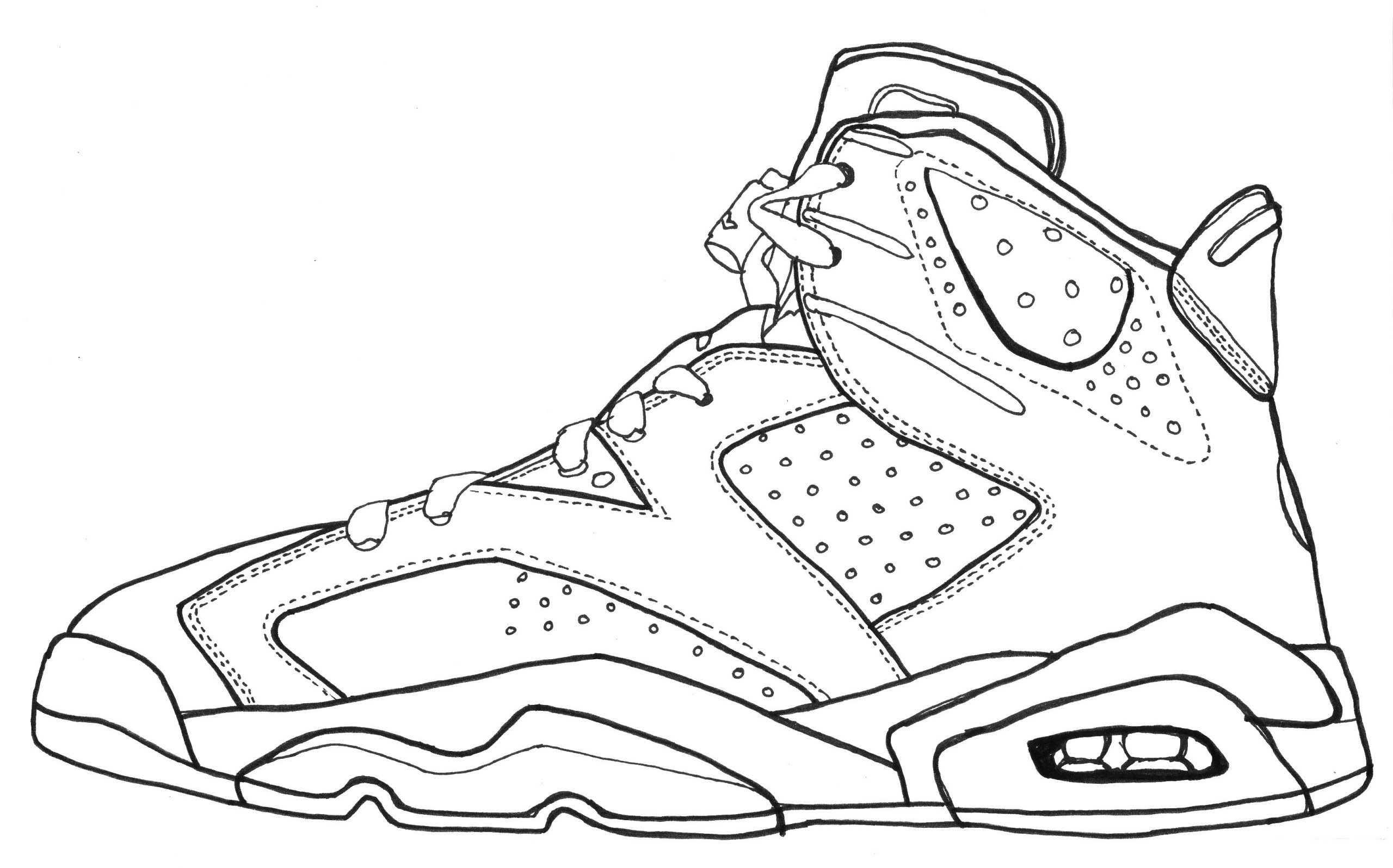 Jordan 6 | Sneakers Drawing, Shoes Drawing, Sneakers Sketch à Dessin Jordan 1,