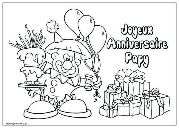 Joyeux Anniversaire Papy Coloriage intérieur Coloriage Joyeux Anniversaire 6 Ans