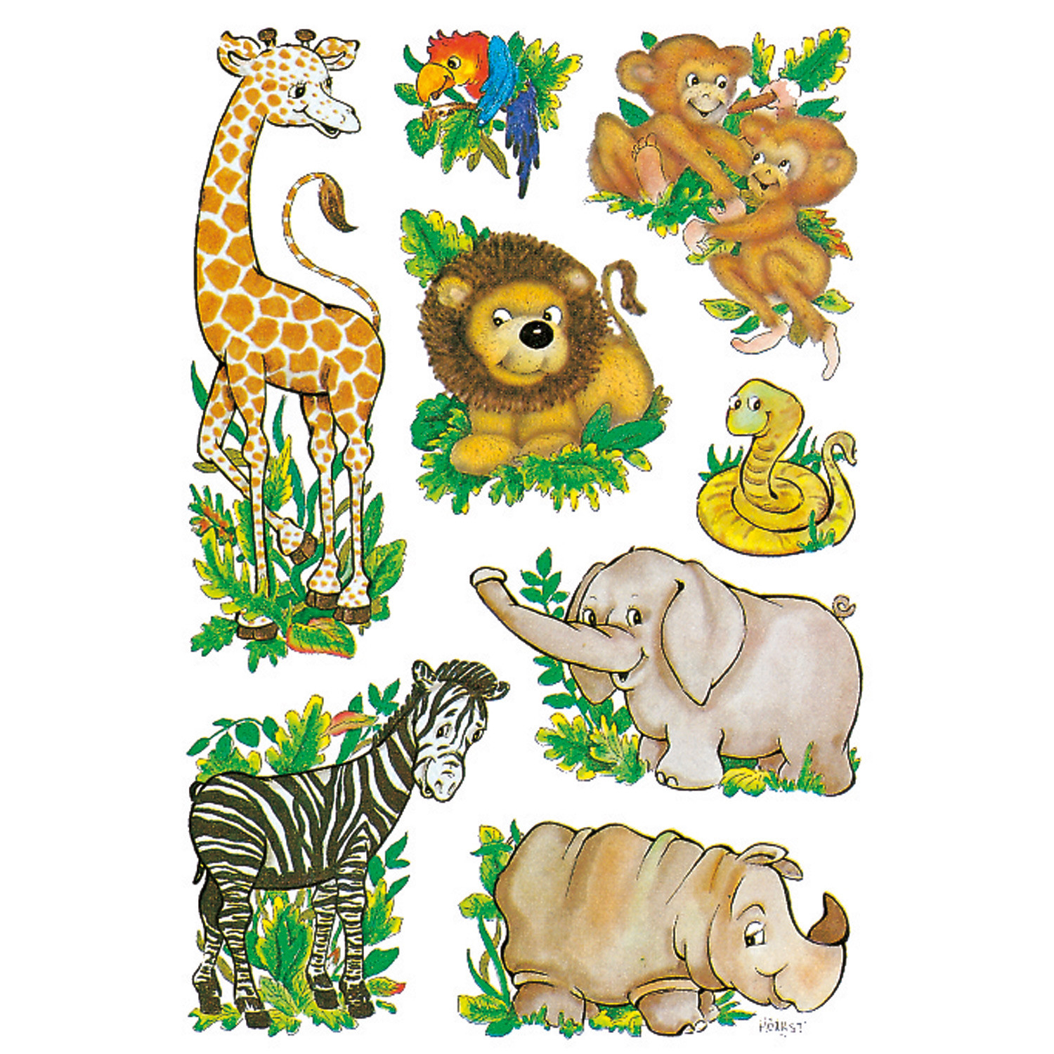 Jungle Animals - Clipart Best pour Dessin Jungle Facile,