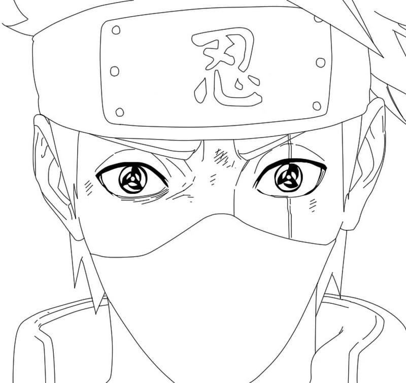 Kakashi Hatake Coloring Pages — Printable Coloring Pages pour Coloriage Kakashi