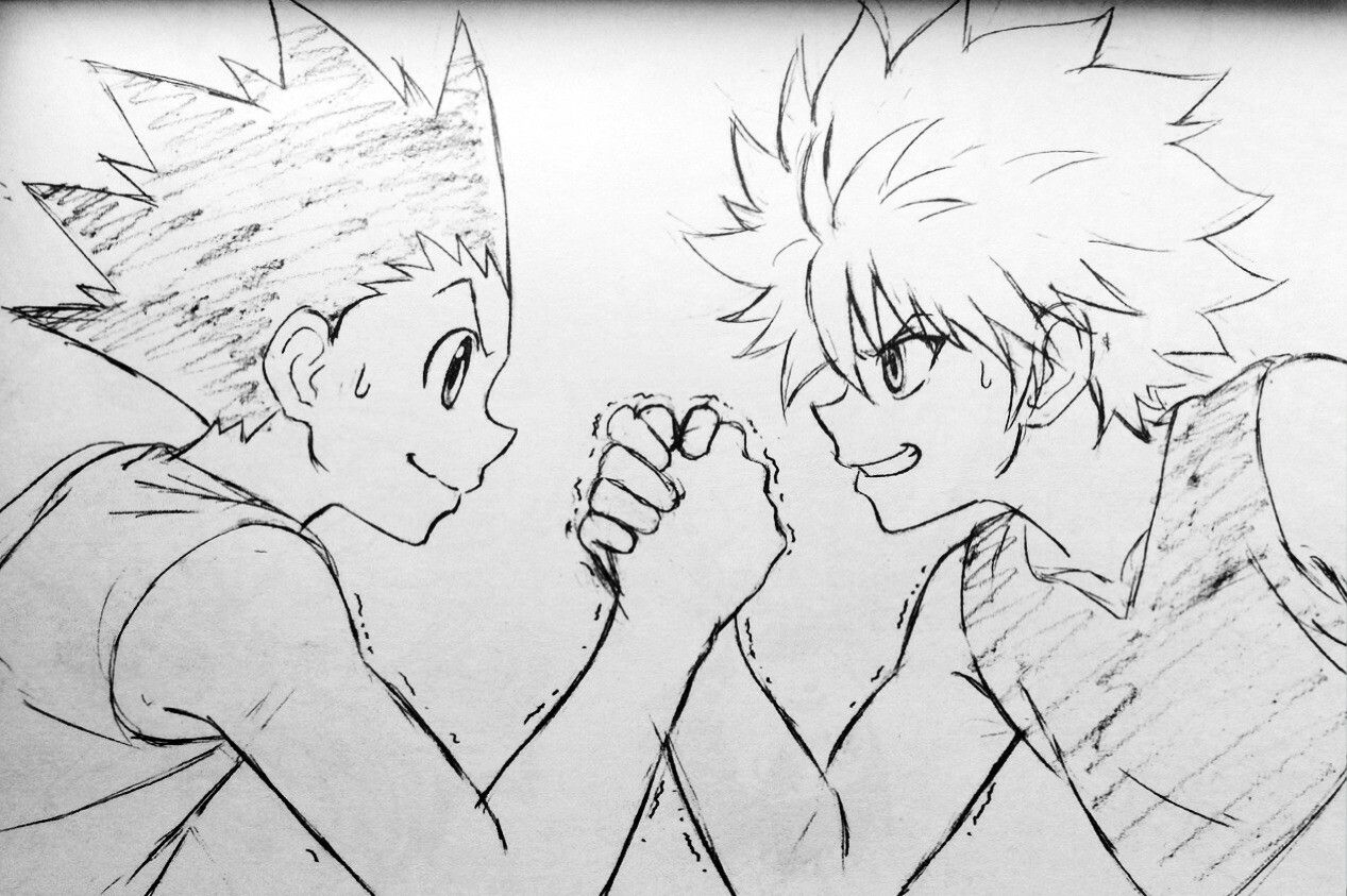 Killua Gon | Coloriage Manga, Dessins Faciles, Dessin De dedans Coloriage Dessin Gon Et Kirua