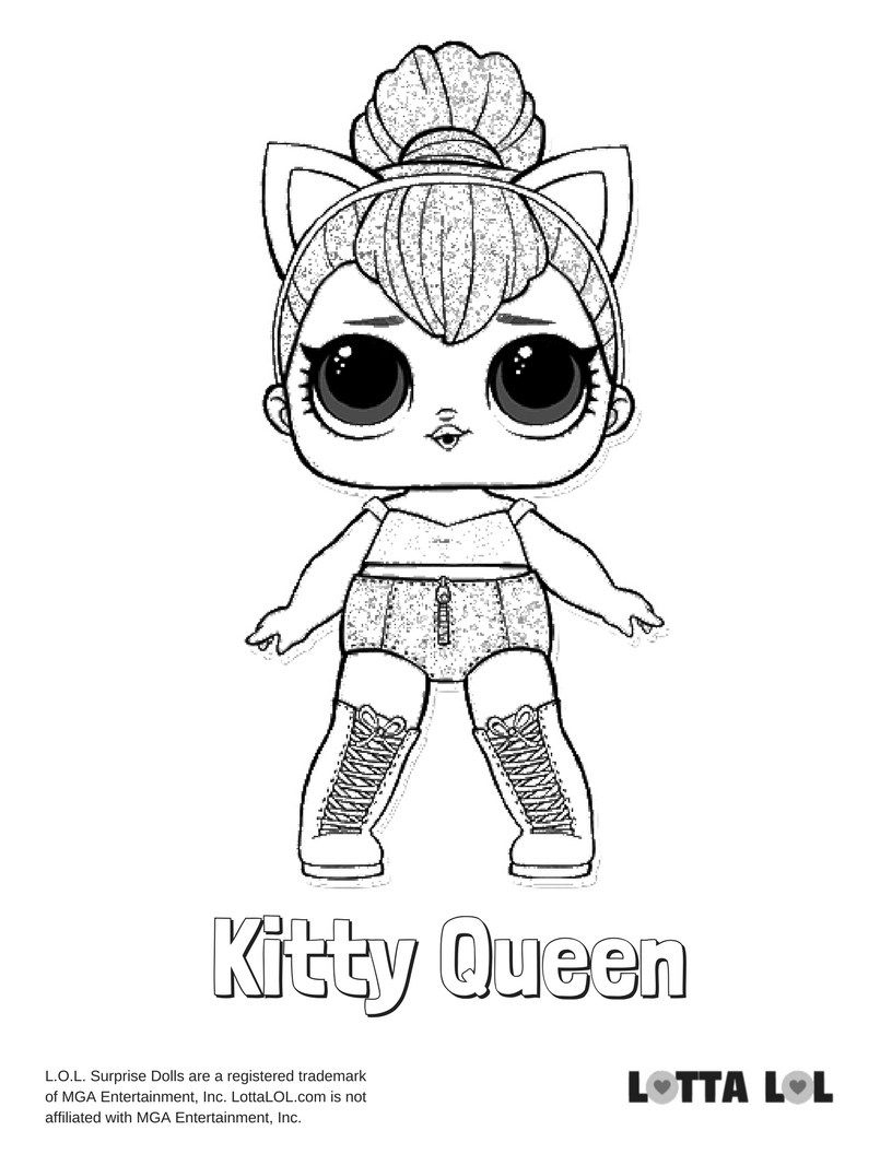 Kitty Queen Coloring Page Lotta Lol | Coloring Pages, Lol serapportantà Coloriage Queen