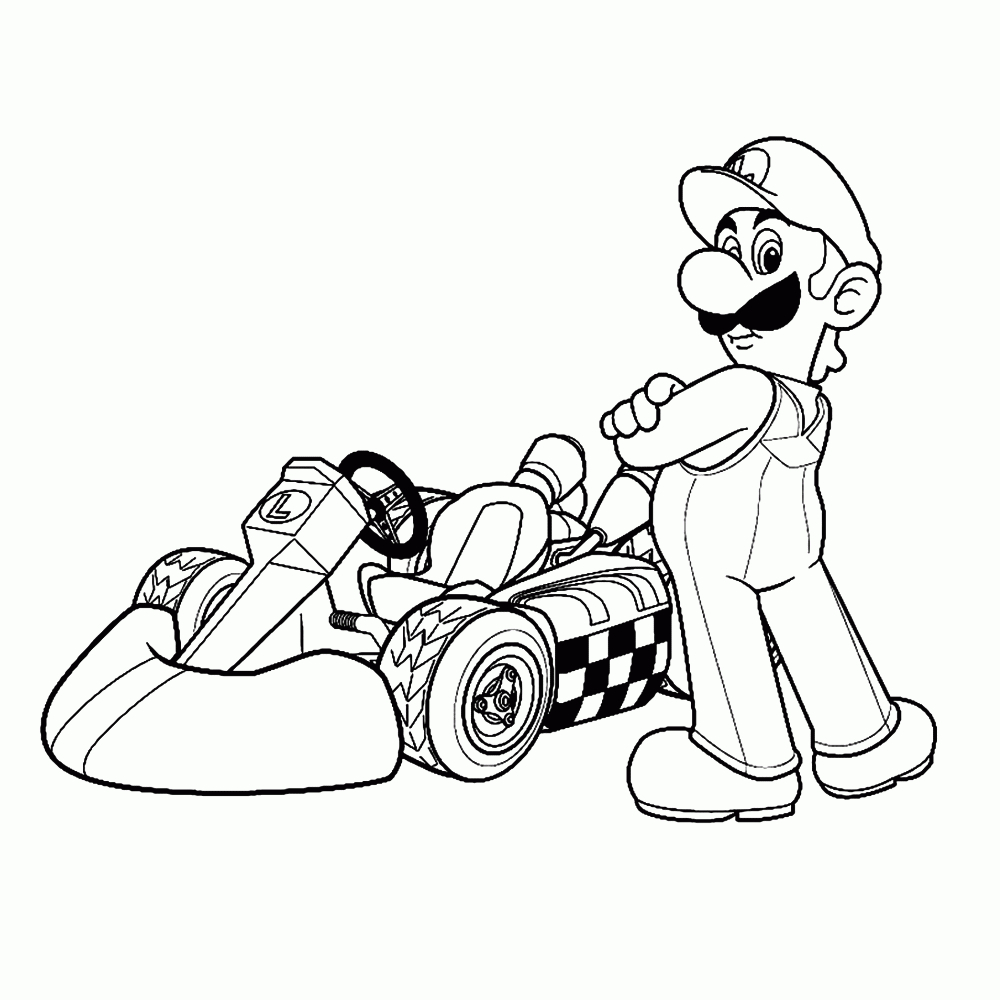 Kleurplaten Nl: Kleurplaat Mario Party 8 destiné Coloriage Mario Bros U