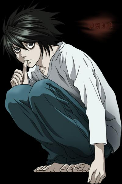 L Lawliet - Death Note Photo (35773752) - Fanpop destiné L Dessin Facile Death Note