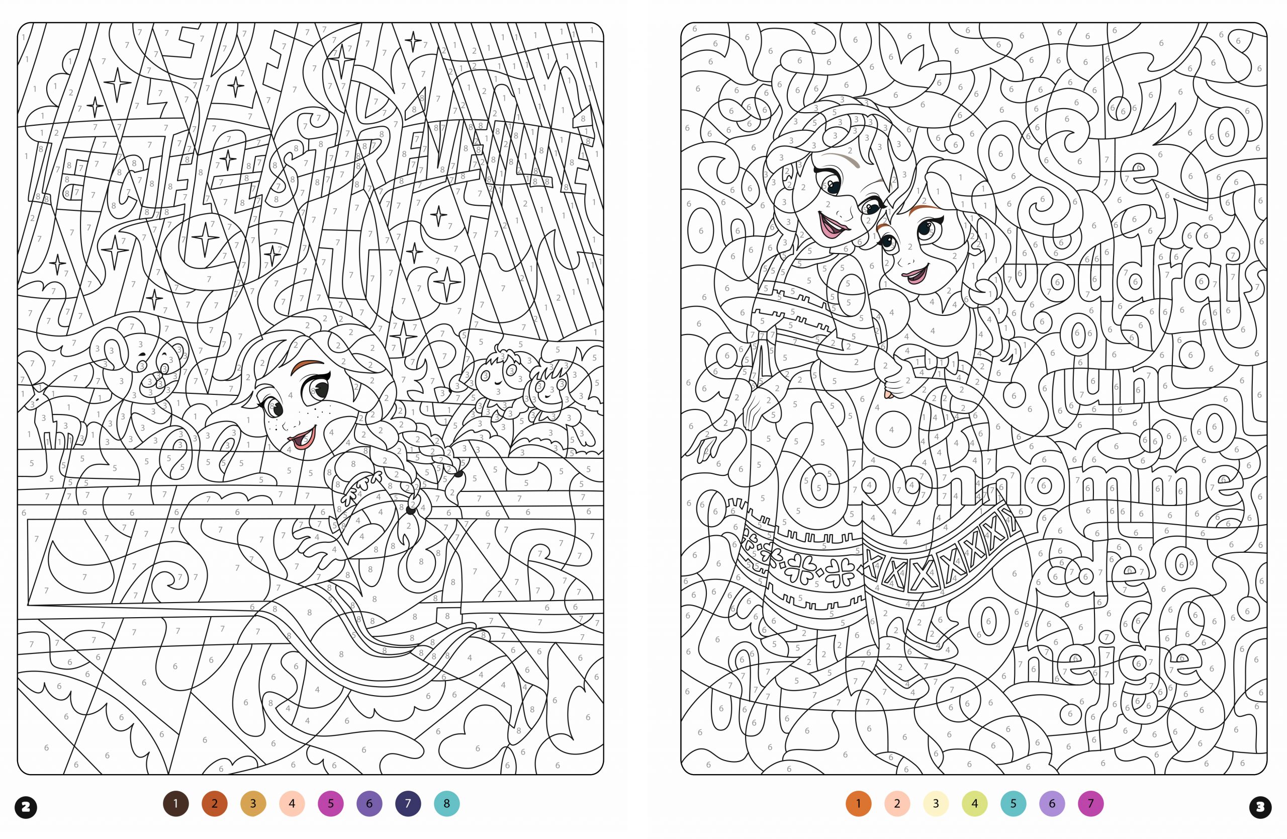 La Reine Des Neiges 2 - Coloriages Magiques - Messages serapportantà Coloriage Mystere Disney Tome 2,