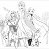 La Reine Des Neiges 2 : Elsa, Anna, Olaf, Sven, Kristoff serapportantà Elsa 2 Coloriage