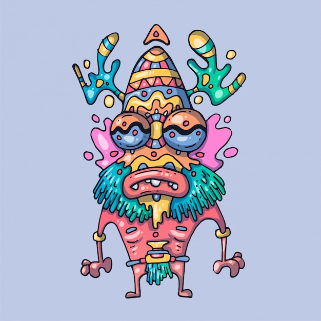 L'Ancien Esprit Africain. Illustration Créative. Art De intérieur Dessin Animé Africain,