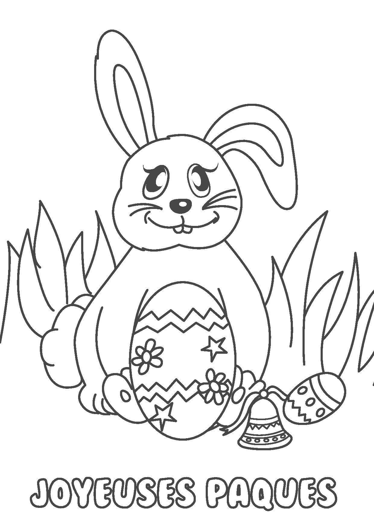 Lapin De Paques Dessin Facile / Luxury Dessiner Un Lapin à Coloriage Lapin