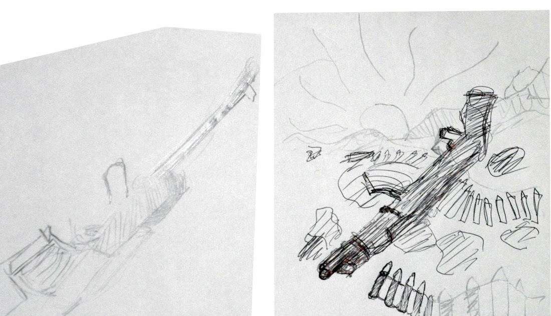 Le Blogue Des 100 Dessins: Ahah ! 47E Dessin Un Ak-47 destiné Dessin Type H