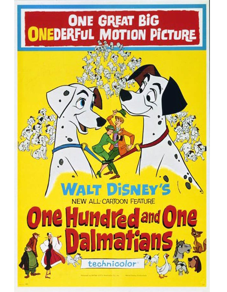 « Les 101 Dalmatiens », 1961 - Les Dessins Animés Disney à Dessin 101 Dalmatiens