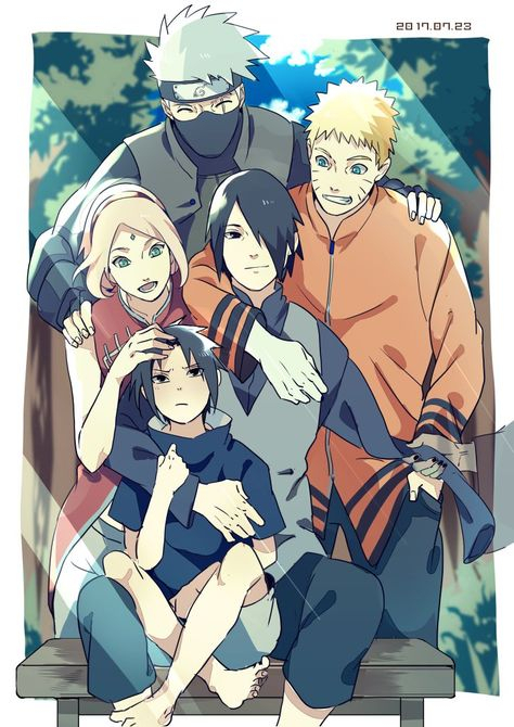 Les 23 Meilleures Images De Image Team 7 Famille | Naruto serapportantà Equipe 7 Dessin