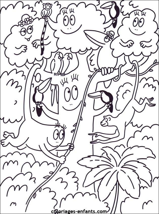 Les Coloriages D'Arbres À Imprimer Sur Coloriages-Enfants pour Coloriage Nature,