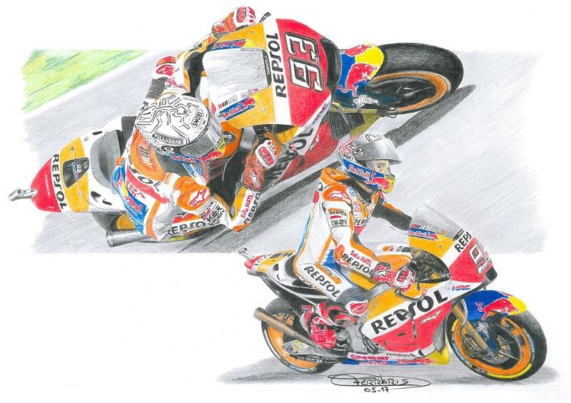 Les Pilotes Du Motogp En Dessin ! - Moto-Station encequiconcerne Coloriage Mt 07