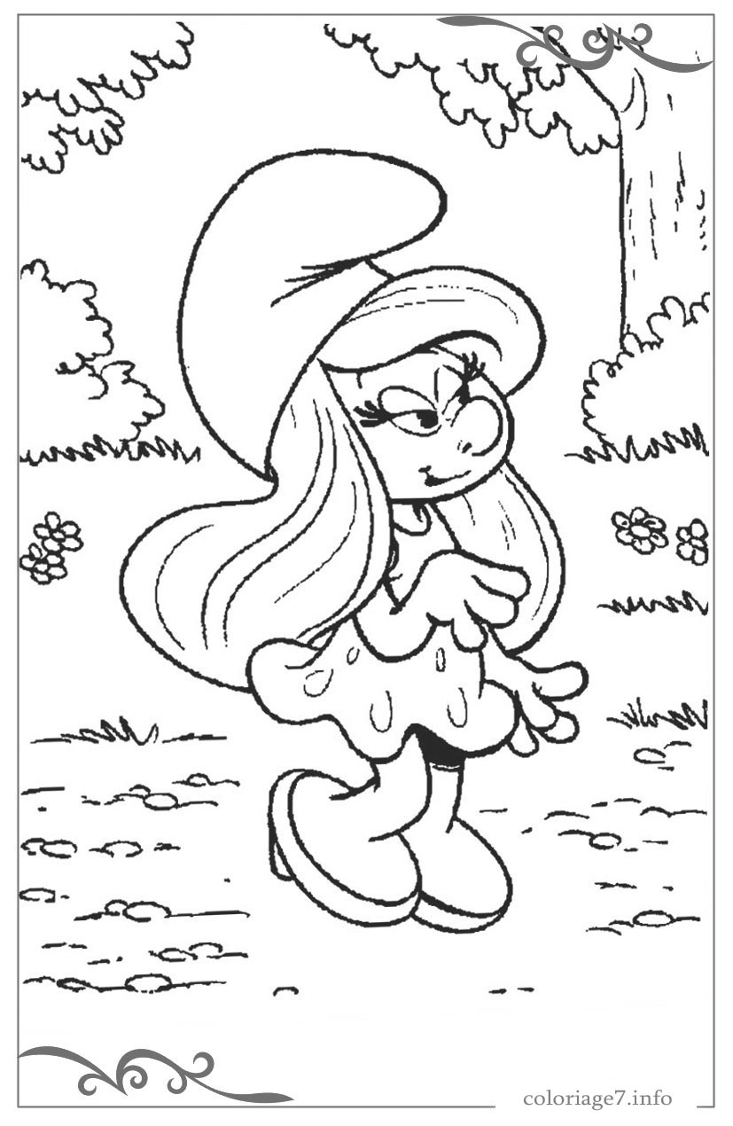 Les Schtroumpfs Coloriages Pour Les Filles A Imprimer Gratuits encequiconcerne Coloriage 5 Ans Garçon