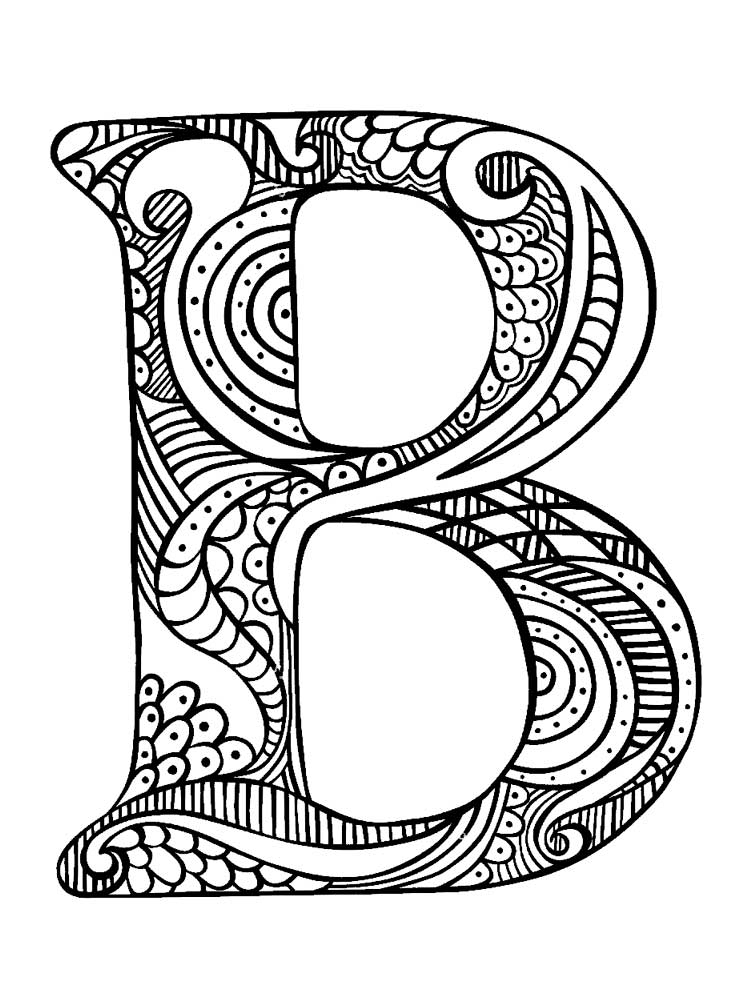 Letter B Coloring Pages. Download And Print Letter B tout Lettre B Dessin