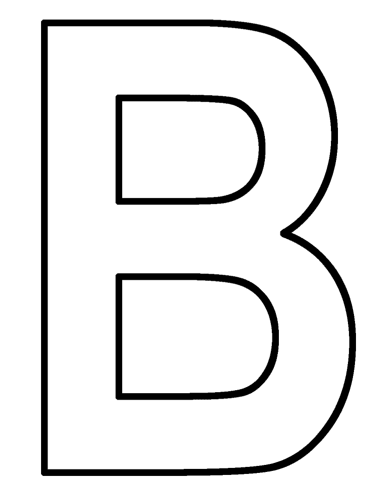 Letter B Coloring Pages - Preschool And Kindergarten concernant Lettre B Dessin