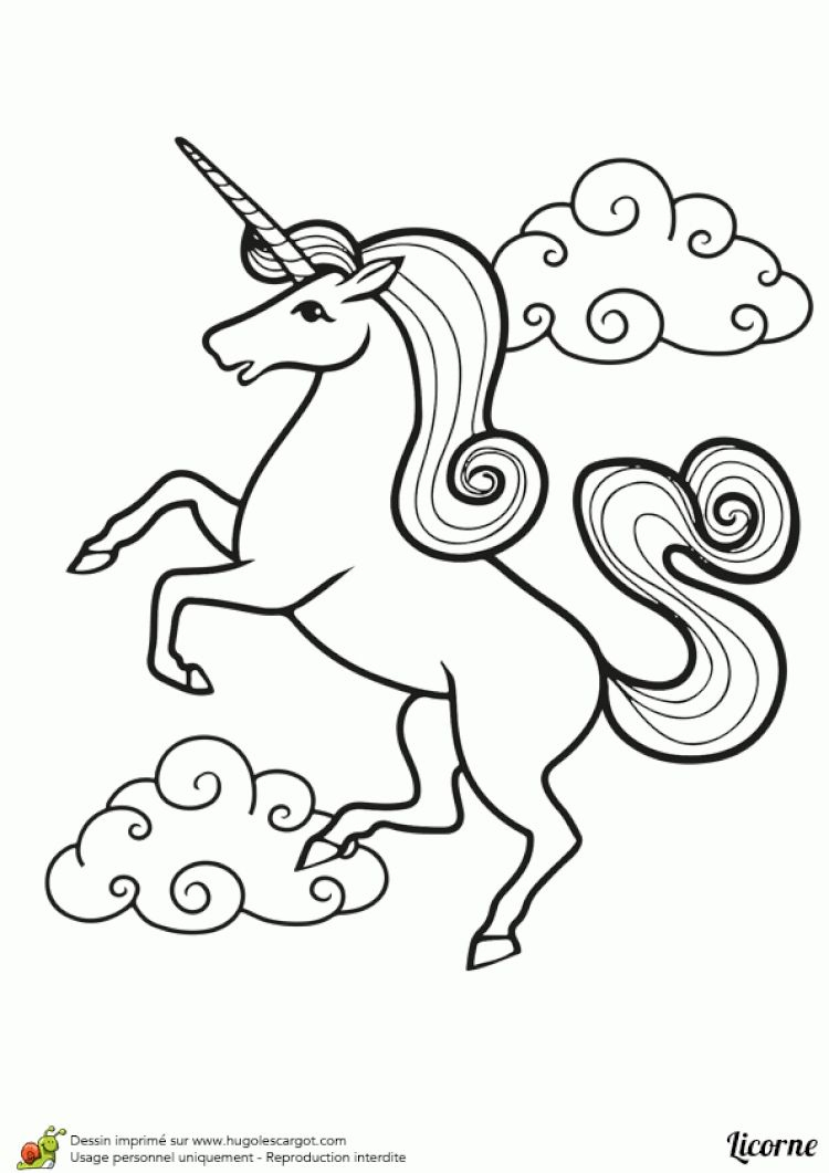 Licorne A Dessiner | Unicorn Coloring Pages, Unicorn destiné Dessin 0 Colorier Licorne
