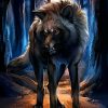 Loup Noir Géant, Solitaire Et, Apparemment, Féroce concernant Dessin Loup