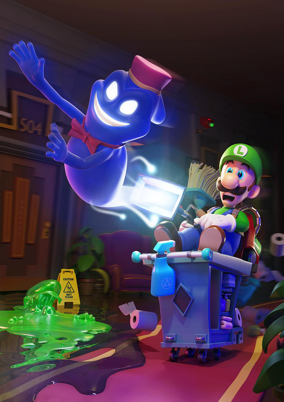 Luigi&amp;#039;S Mansion 3 Fan Art Poster (Hq Image In Comments serapportantà Luigi Mansion 3 Dessin