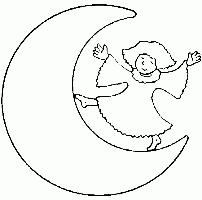 Lune15 - Coloriage En Ligne Gratuit Pour Enfant serapportantà Dessin Lune