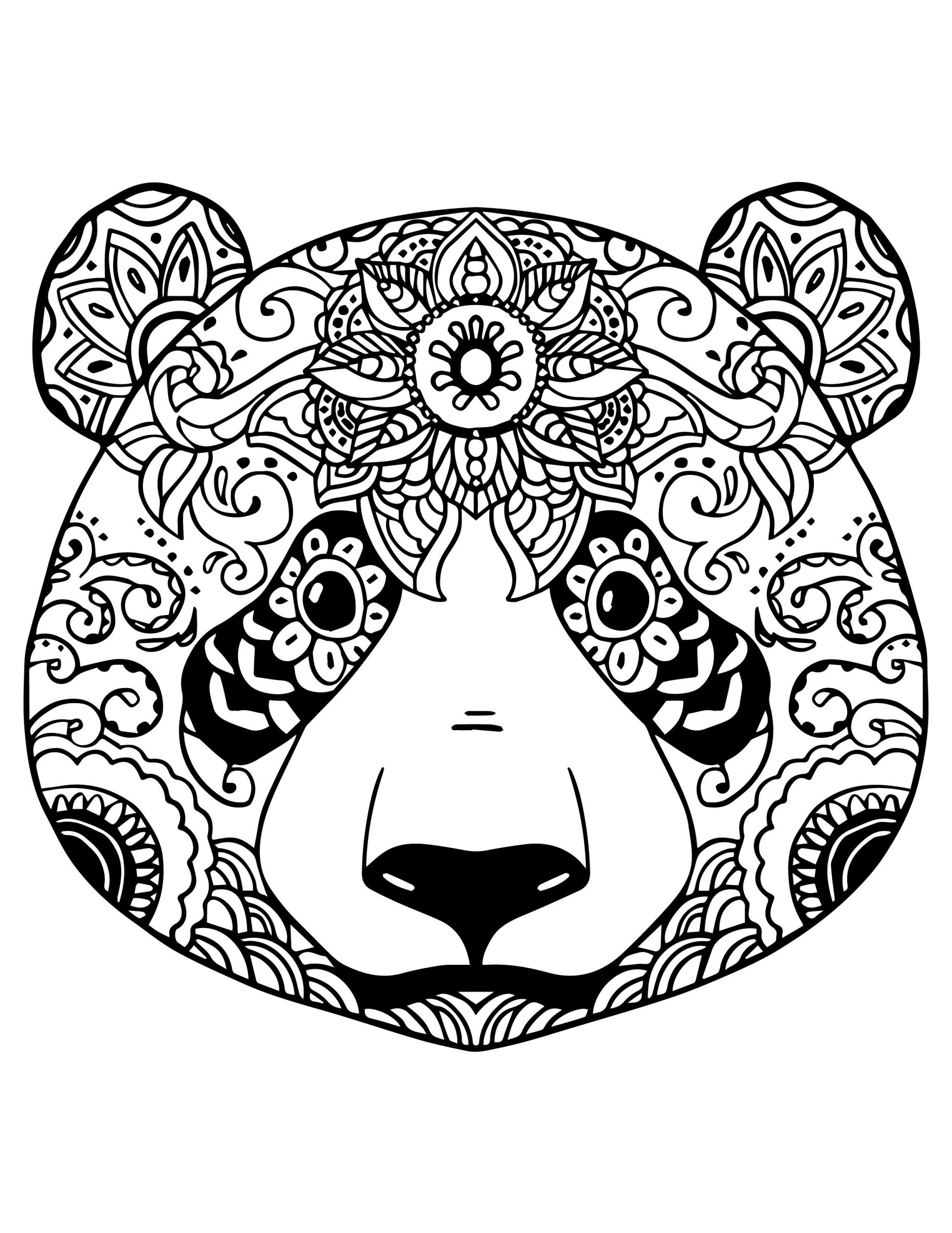 Mandala Animaux Simple Coloriage De Emoji A Imprimer destiné Coloriage Mandala À Imprimer