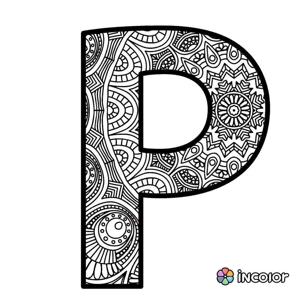 Mandala Coloring Pages Letters - Coloringpages2019 encequiconcerne Coloriage Mandala Lettre M