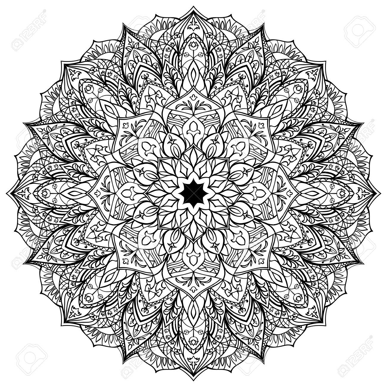 Mandala | Mandala Coloring Pages, Mandala Coloring concernant Coloriage Krita,