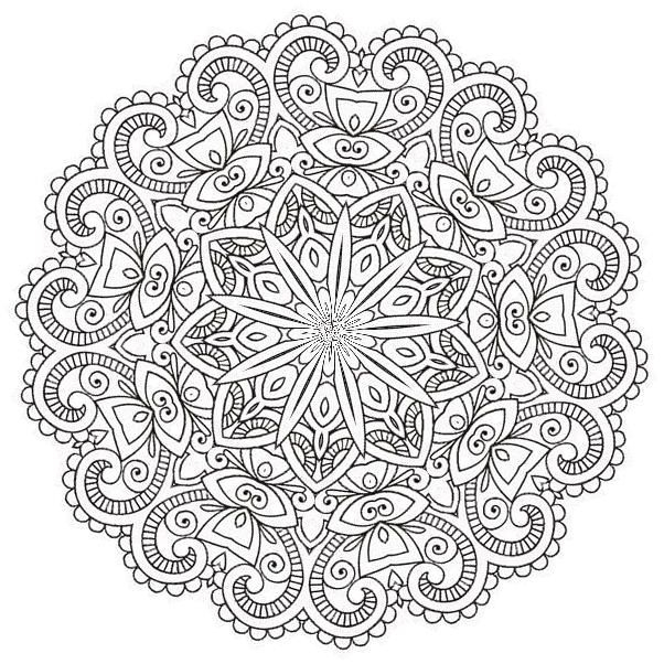 Mandalas À Colorier-Manola | Mandala Coloring Pages pour Coloriage Krita,