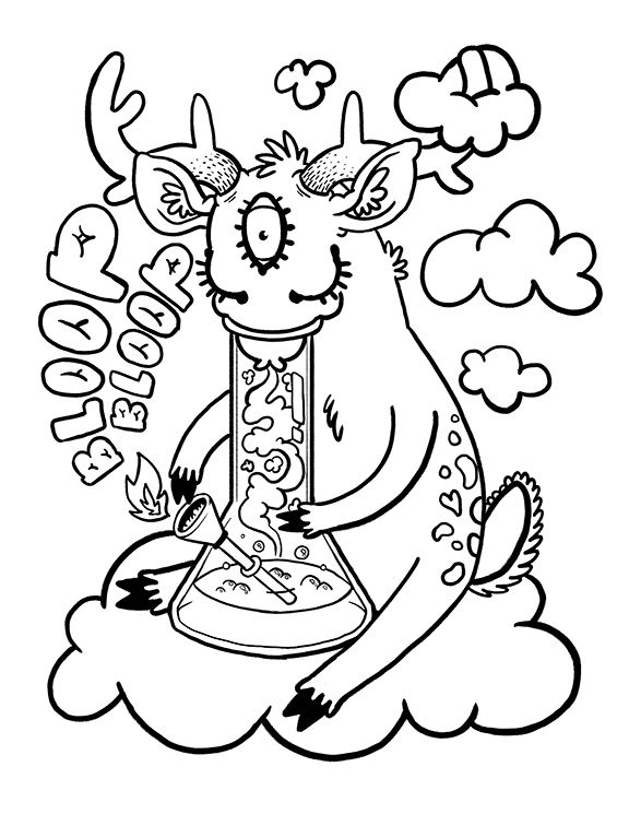 Marijuana Coloring Pages - Coloring Home destiné Dessin 420