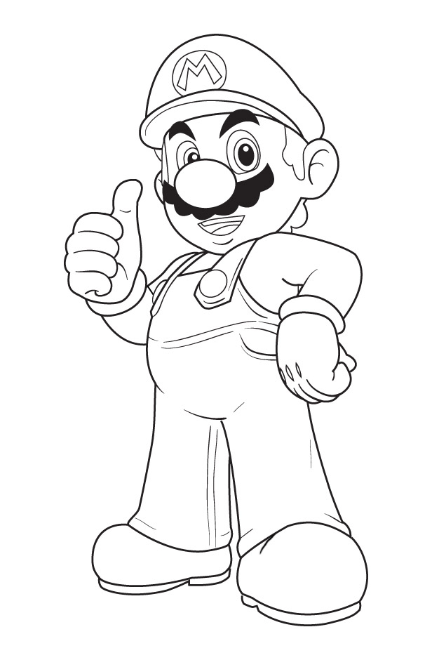 Mario Colorier - Mario Gifs Animes 1219541 tout Coloriage Dessin Mario