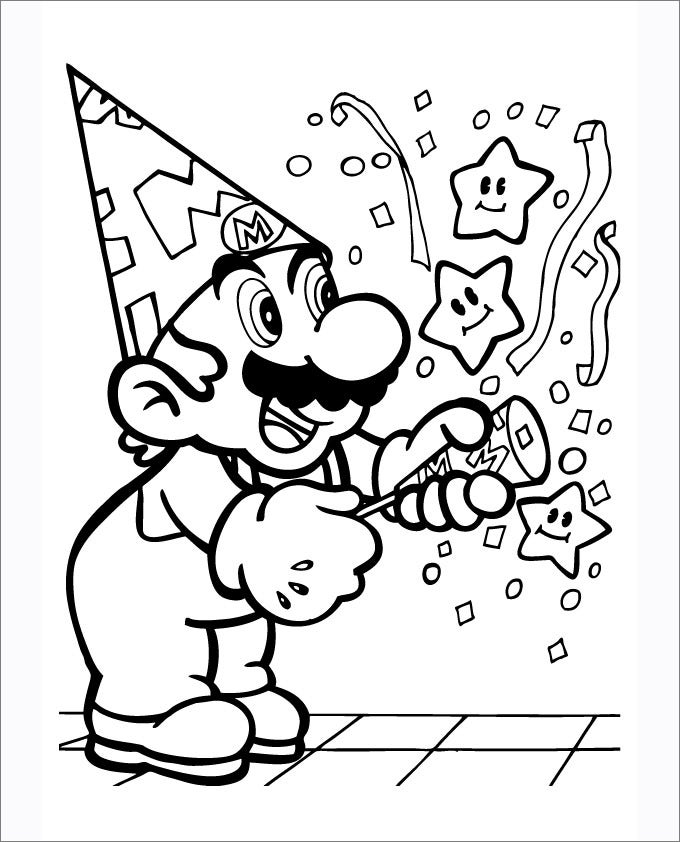 Mario Coloring Pages - Free Coloring Pages | Free intérieur Coloriage Mario Bros U