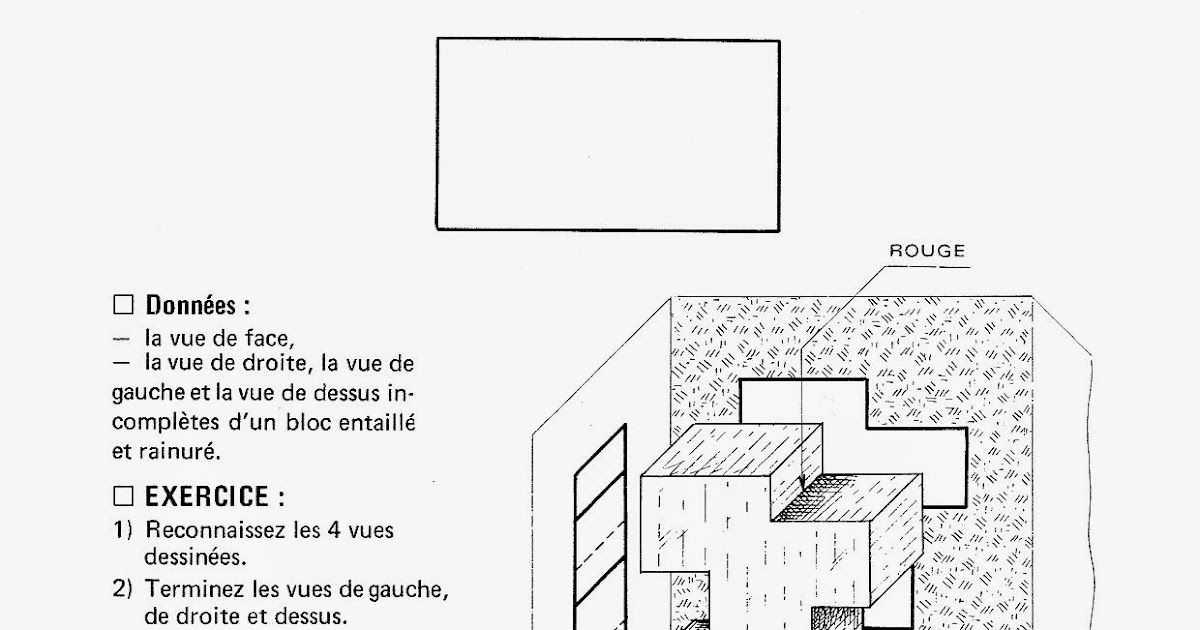 Mecanique En Ligne: Dessin Technique Exercices 4 À Imprimer intérieur Dessin Technique