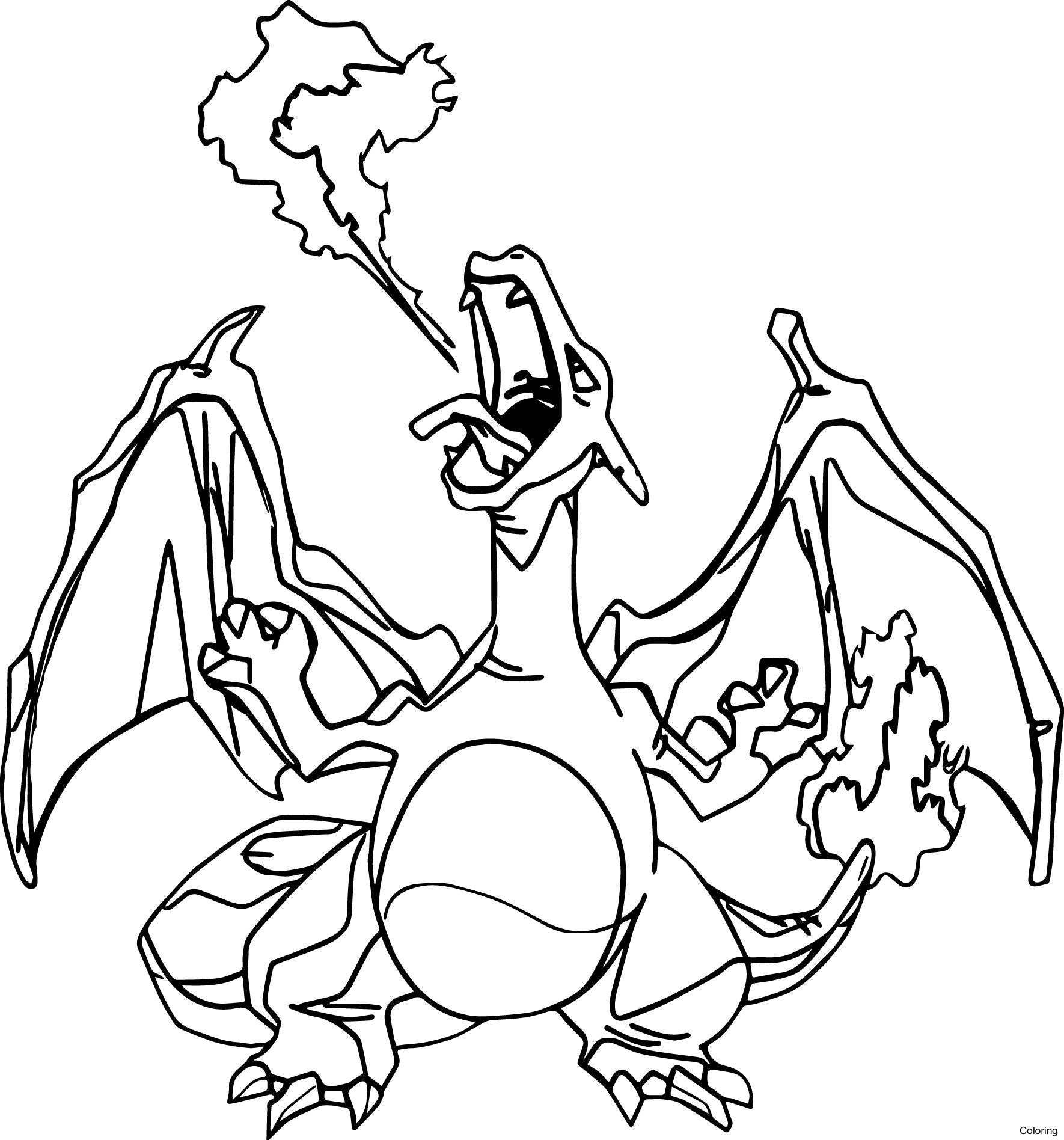 Mega Charizard X Coloring Page At Getcolorings | Free tout Dracaufeu Y Dessin