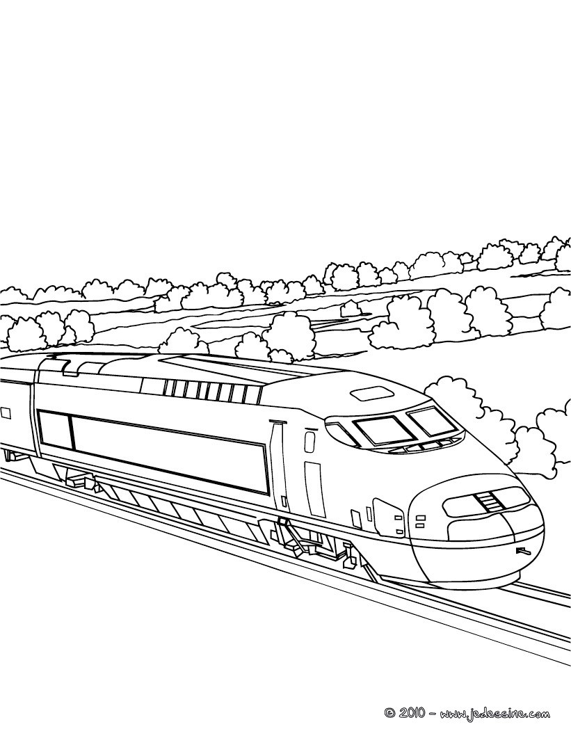 Meilleur De Coloriage Tgv A Imprimer Gratuit | Imprimer Et concernant Coloriage À Imprimer Train