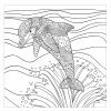 Mer Dauphin - Mondes Aquatiques - Coloriages Difficiles destiné Coloriage Sous Les Mers Dessin Animé