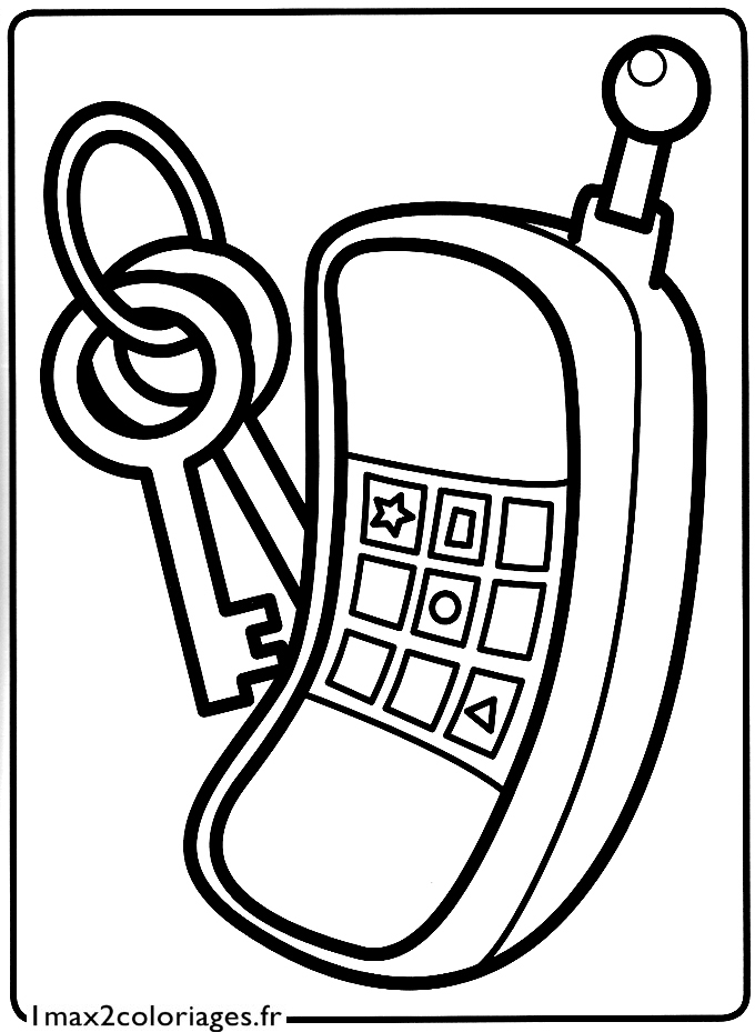 Mes Premiers Coloriages - Le Petit Téléphone A Imprimer destiné Coloriage Dessin Téléphone Portable