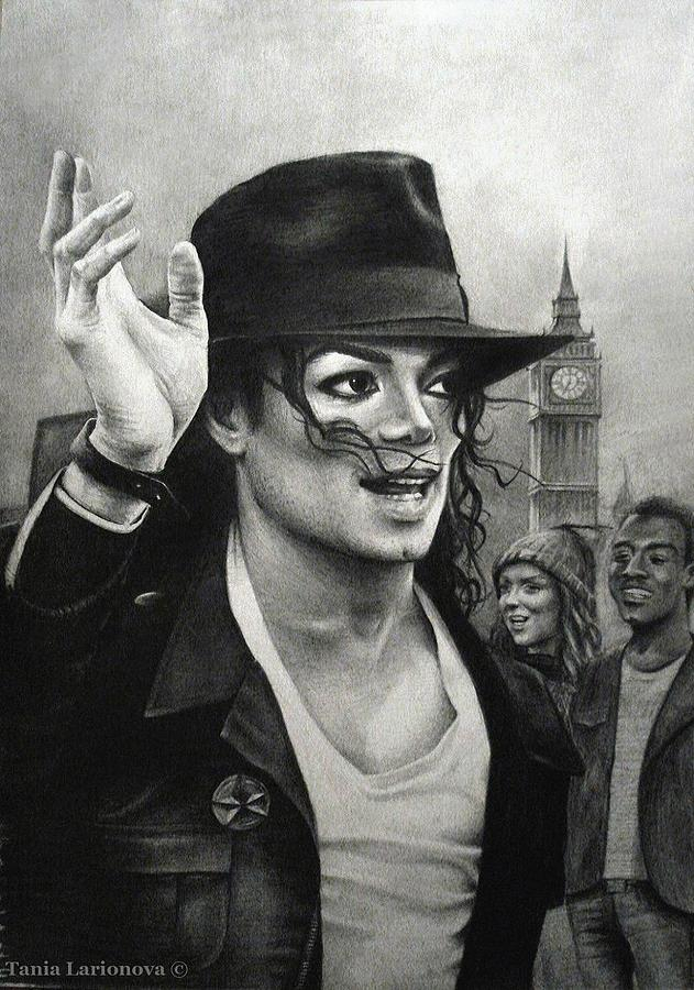 Michael Jackson Drawing By Tania Larionova avec Dessin Coloriage Michael Jackson