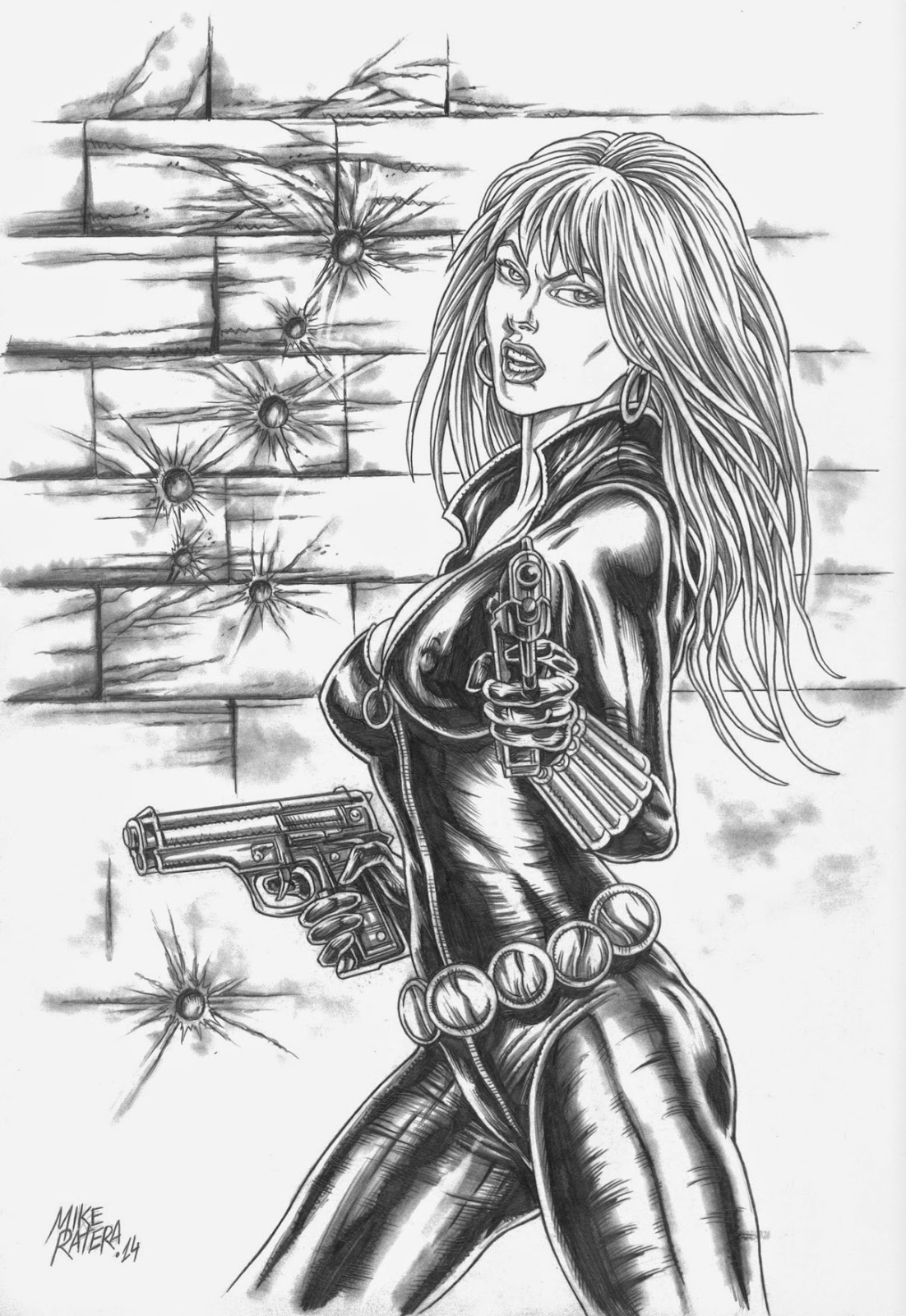 Mike Ratera Artblog: Black Widow Drawings encequiconcerne Coloriage Dessin Black Widow