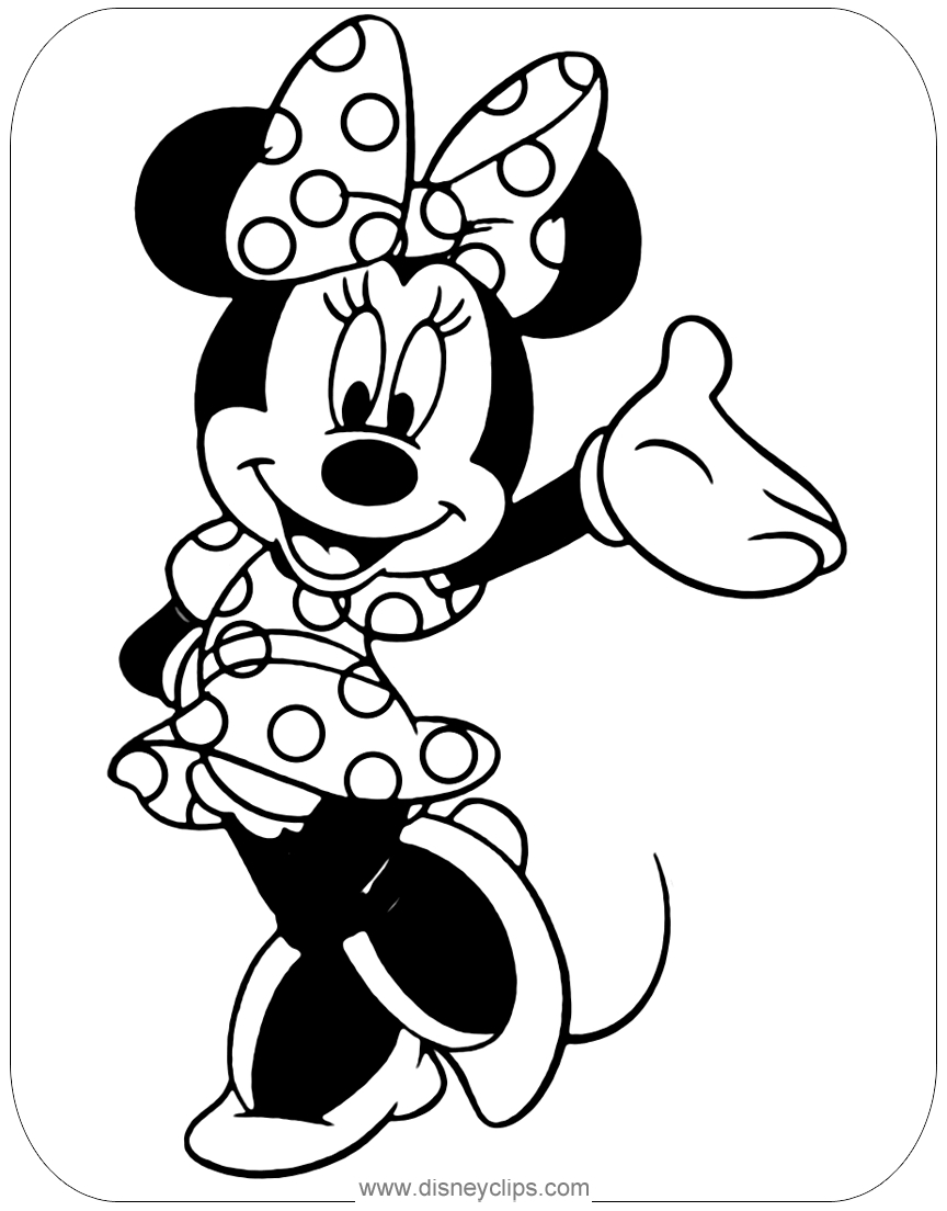 Misc. Minnie Mouse Coloring Pages (2) | Disneyclips avec Coloriage Minnie Mouse,