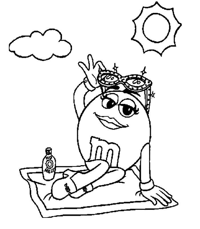 M&amp;amp;M Free Printable Coloring Pages - Coloring Home concernant M_Dessin,